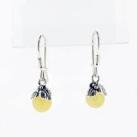 French Hook Dangling Butterscotch Amber Earrings