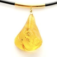 Natural Baltic Amber With Insect(s) Inclusion Necklace